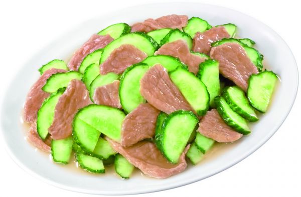 青瓜炒豬肉片